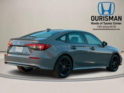 Gray 2026 Honda Civic Hybrid Sport