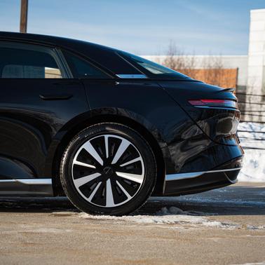 Black 2025 Lucid Air Pure