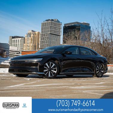 Black 2025 Lucid Air Pure