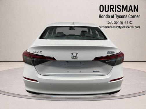 Platinum White 2026 Honda Civic Hybrid Sport