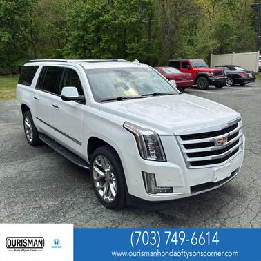 Crystal White Tricoat 2019 Cadillac Escalade ESV Premium Luxury