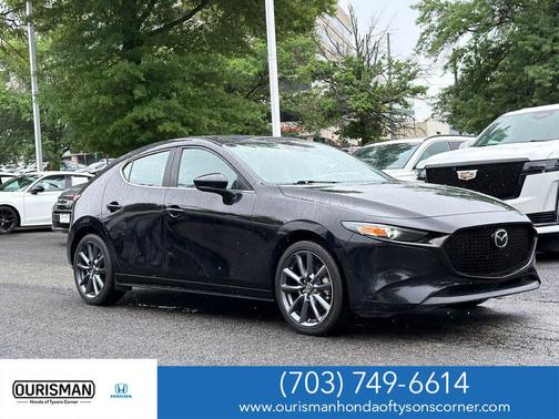 Jet Black Mica 2023 Mazda Mazda3 FWD w/Preferred Package