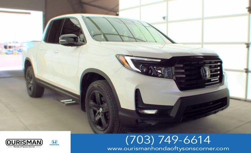 Platinum White Pearl 2023 Honda Ridgeline Black