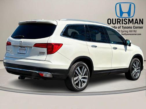 White Diamond Pearl 2016 Honda Pilot Touring