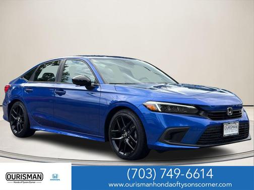 Aegean Blue Metallic 2023 Honda Civic Sport