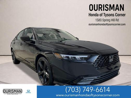 Crystal Black Pearl 2026 Honda Accord Hybrid Sport-L