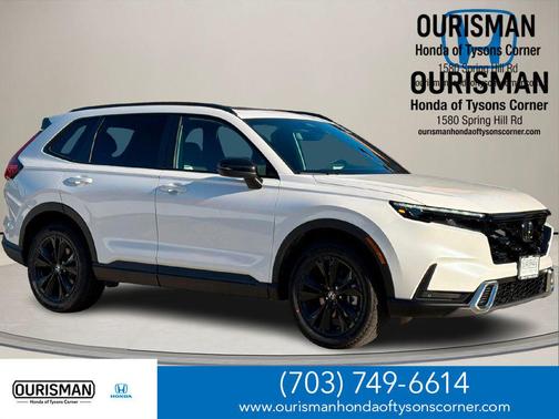 Platinum White 2026 Honda CR-V Hybrid Sport Touring AWD