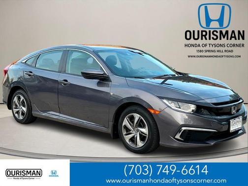 Modern Steel Metallic 2019 Honda Civic LX