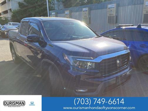 Obsidian Blue Pearl 2021 Honda Ridgeline RTL-E