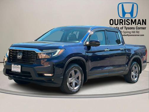 Obsidian Blue Pearl 2021 Honda Ridgeline RTL-E