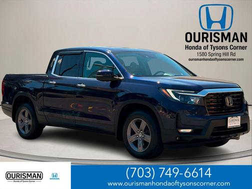 Obsidian Blue Pearl 2021 Honda Ridgeline RTL-E
