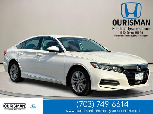 Platinum White Pearl 2020 Honda Accord LX 1.5T