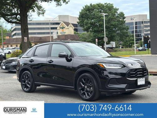 Crystal Black Pearl 2025 Honda HR-V AWD Sport