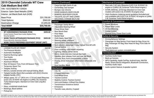 Satin Steel Metallic 2019 Chevrolet Colorado WT