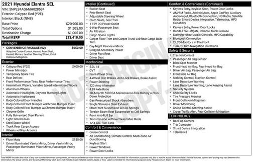 2021 Hyundai ELANTRA SEL