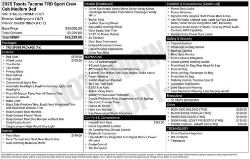 2025 Toyota Tacoma TRD Sport