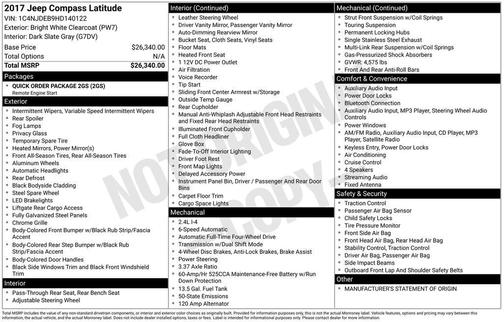 2017 Jeep Compass Latitude