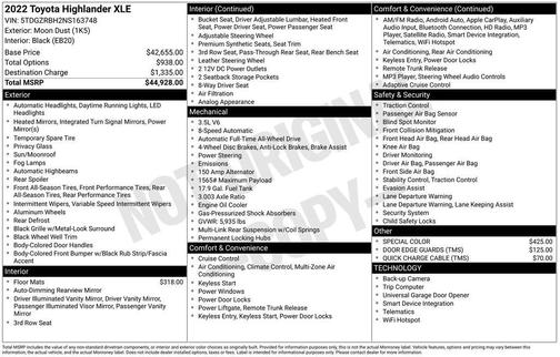 2022 Toyota Highlander XLE