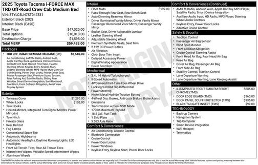 2025 Toyota Tacoma Hybrid TRD