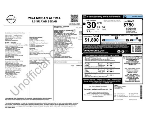 Gray Sky Pearl 2024 Nissan Altima 2.5 SR