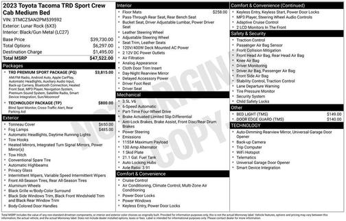 2023 Toyota Tacoma TRD Sport