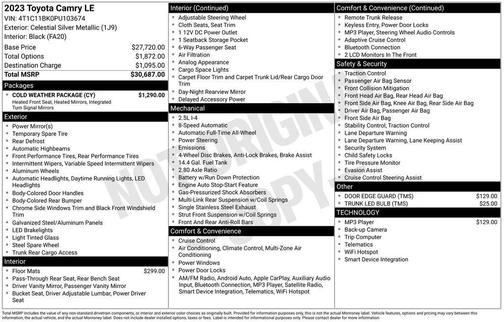 2023 Toyota Camry LE