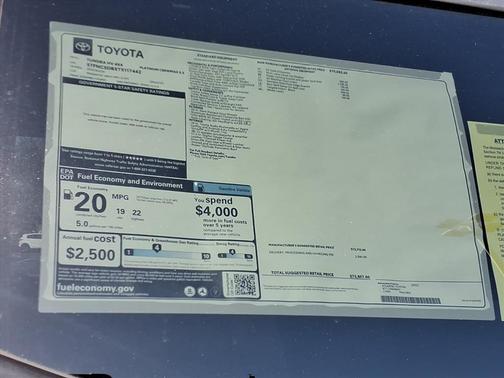 2026 Toyota Tundra Hybrid Platinum