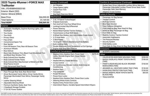 2025 Toyota 4Runner Hybrid TRAILHUNTER
