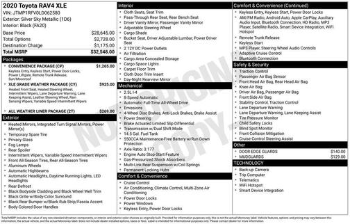 2020 Toyota RAV4 XLE