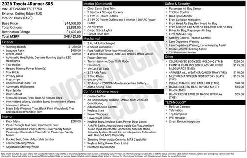 CUTTING EDGE 2026 Toyota 4Runner SR5