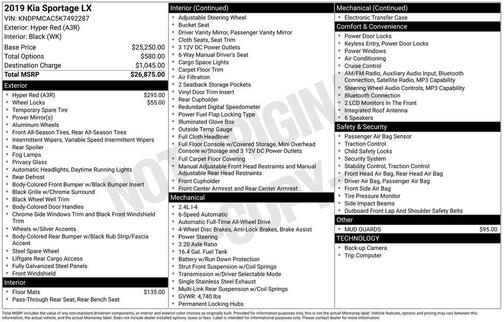 2019 Kia Sportage LX