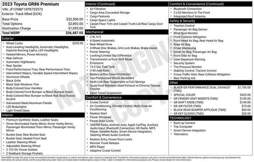 2023 Toyota GR86 Premium