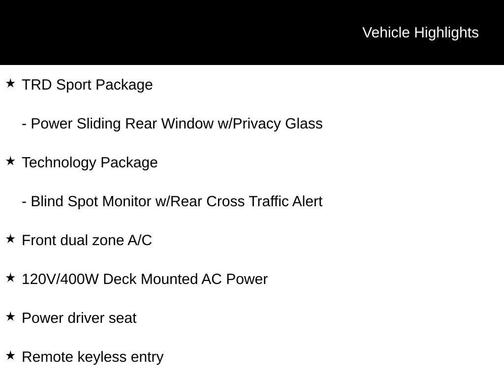 2021 Toyota Tacoma TRD Sport