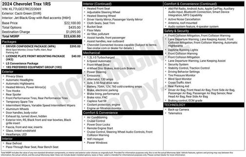 2024 Chevrolet Trax 1RS