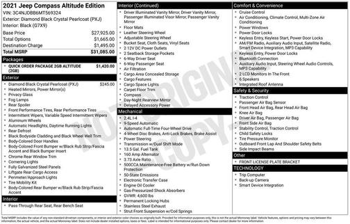 2021 Jeep Compass Altitude