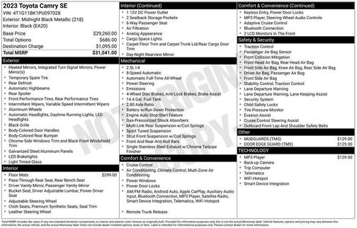 2023 Toyota Camry SE