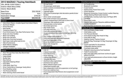 2012 Mazda Mazda3 i Touring