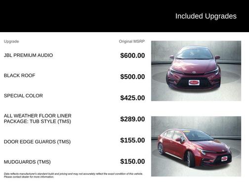Ruby Flare Pearl 2024 Toyota Corolla XSE