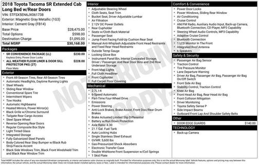 Magnetic Gray Metallic 2018 Toyota Tacoma SR