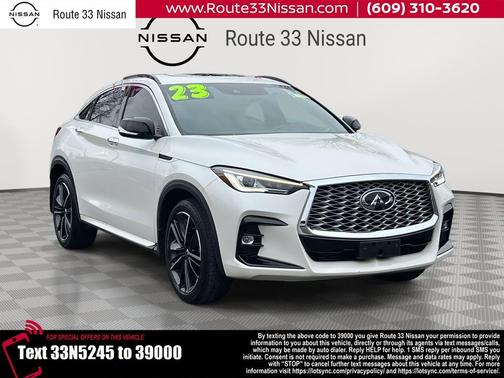 Majestic White 2023 INFINITI QX55 LUXE
