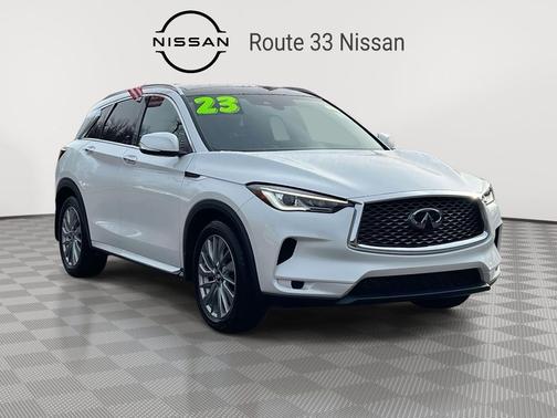 Radiant White 2023 INFINITI QX50 LUXE AWD