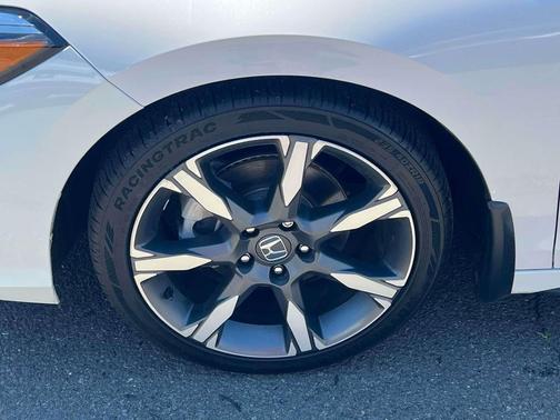Platinum White Pearl 2025 Honda Civic Hybrid Sport Touring