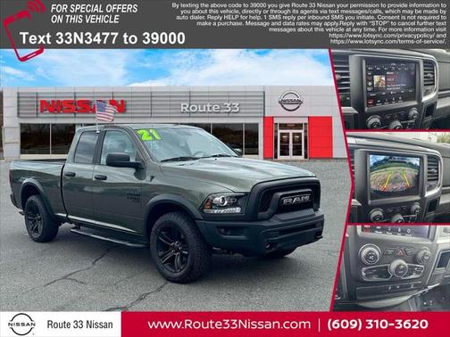 2021 RAM 1500 Classic Warlock Quad Cab 4x4 6'4' Box