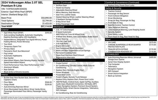 2024 Volkswagen Atlas 2.0T SEL Premium R-Line 4MOTION