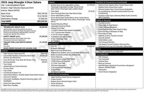 2024 Jeep Wrangler Sahara