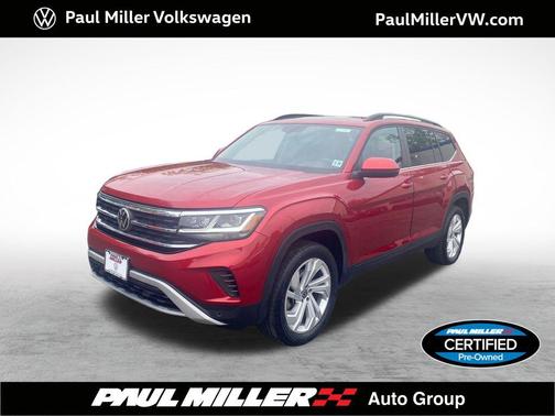 Red Metallic 2023 Volkswagen Atlas 3.6L SE w/Technology
