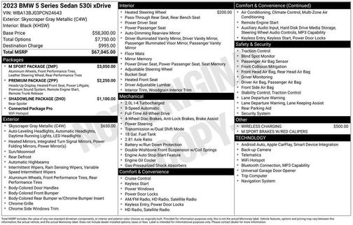 2023 BMW 530 i xDrive