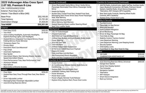 2025 Volkswagen Atlas Cross Sport 2.0T SEL Premium