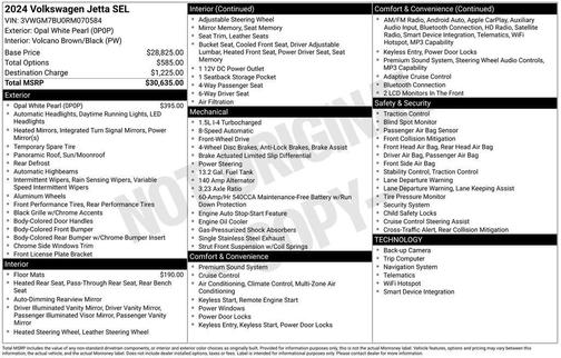 2024 Volkswagen Jetta 1.5T SEL