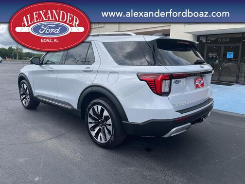 SPACE WHITE METALLIC 2025 Ford Explorer Platinum